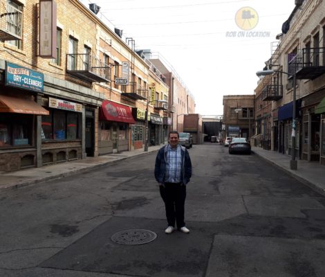 me at the CBS New York City backlot from Seinfeld