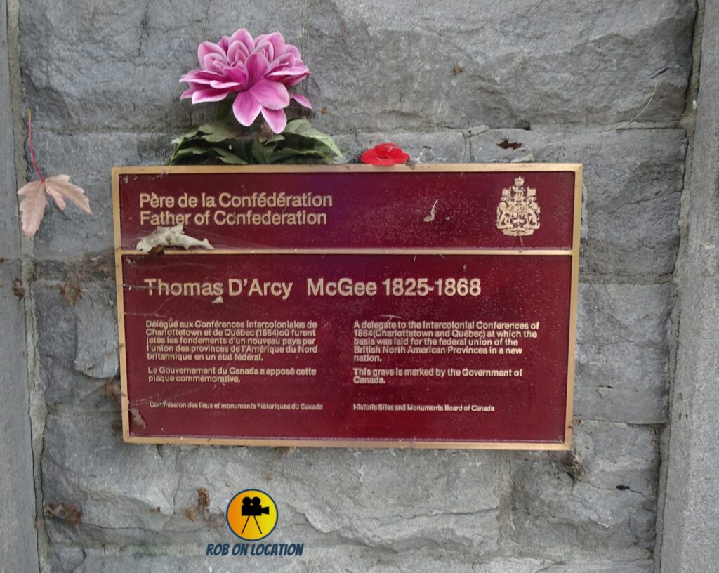 Darcy McGee plaque