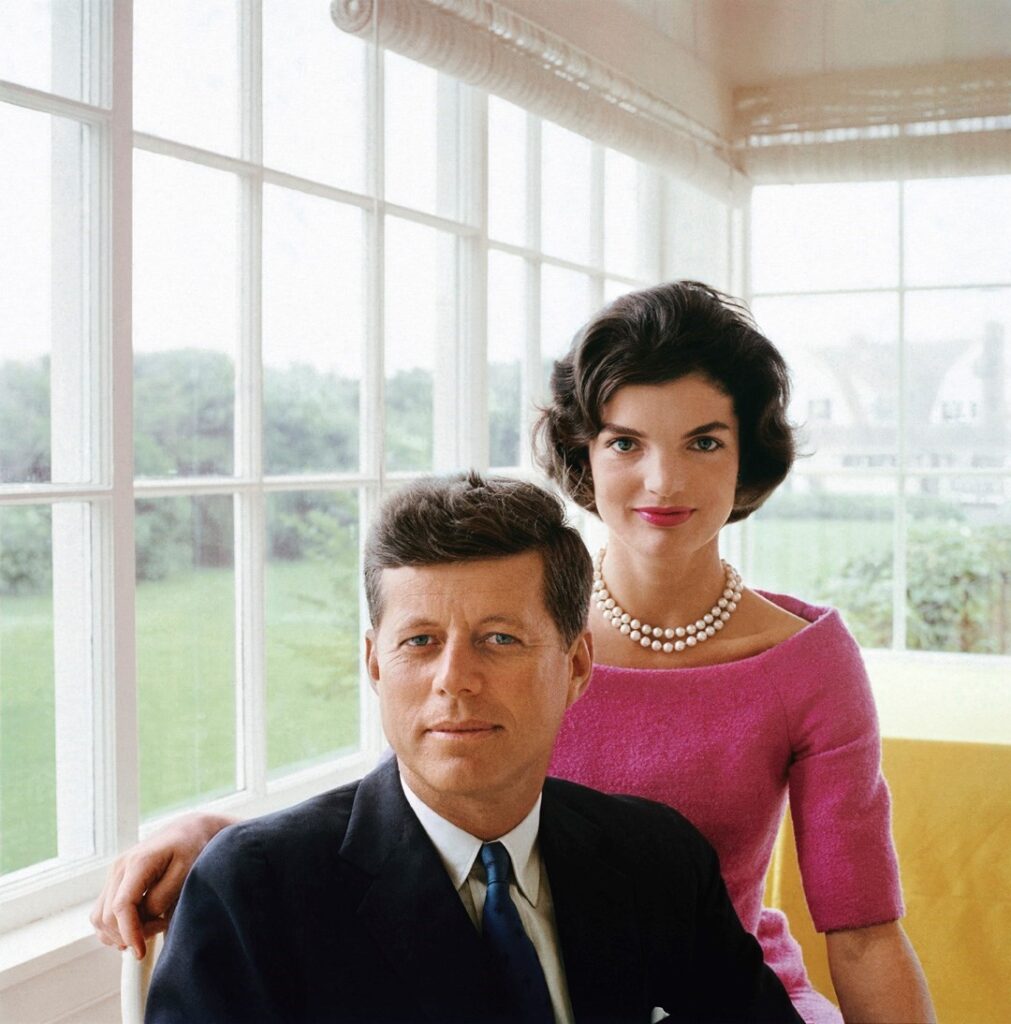 John F Kennedy and Jacqueline Onassis Kennedy
