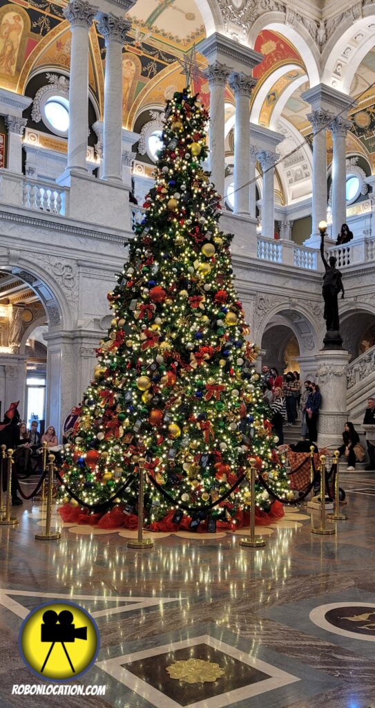 The Library of Congress at Christmas time