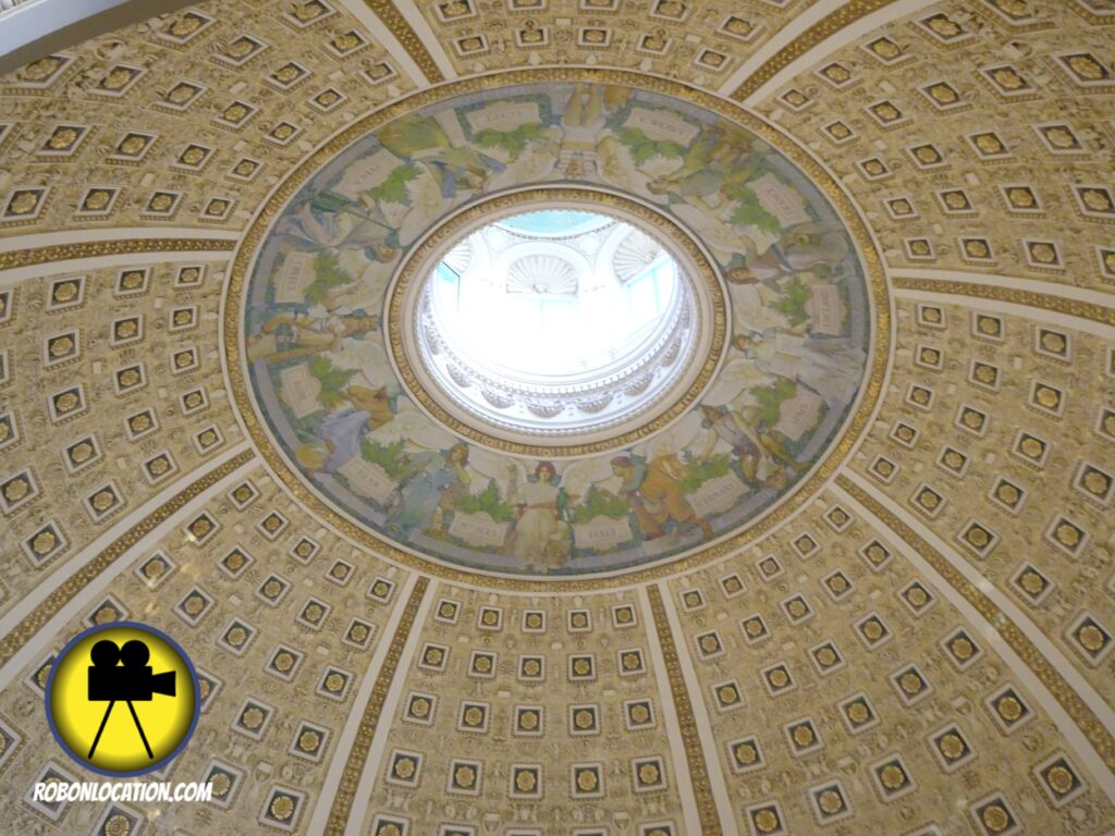 The ceiling of the Library of Congress as seen in National Treasure