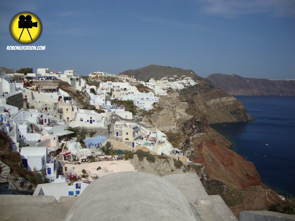 Oia, on the island of Santorini, a filming location for My Big Fat Greek Wedding 3