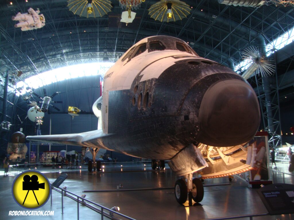 The space shuttle at the Steven F. Udvar-Hazy Center at Washington Dulles Airport